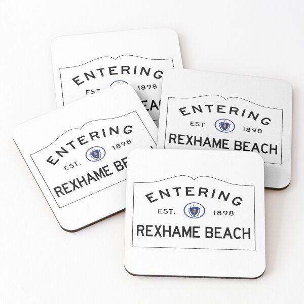 Item preview, Entering Rexhame Beach Road Sign - Marshfield MA designed and sold by SouthShorePics.