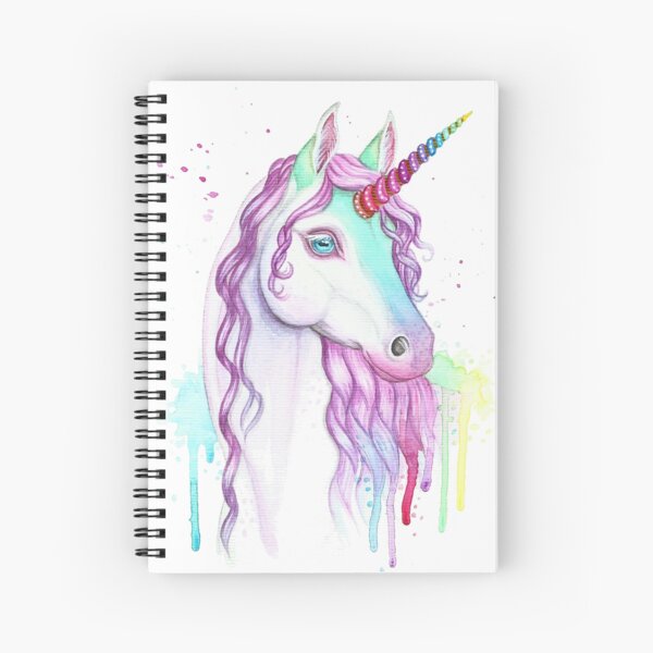 Unicorn Spiral Notebooks Redbubble - shopkins unicorn super obby roblox