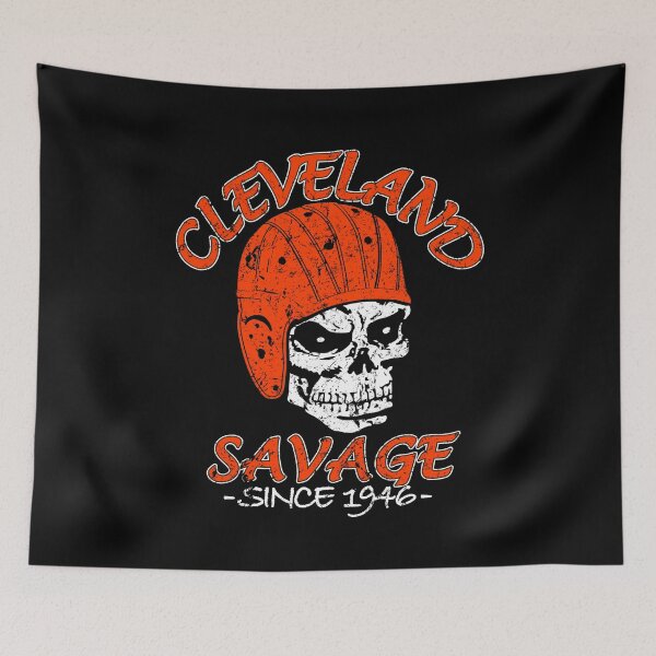 Item preview, Cleveland Football Fan - Classic Vintage Savage 1946 Skull designed and sold by doiron3525.