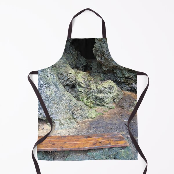 Item preview, wooden bench in the cave designed and sold by frankuffmann.