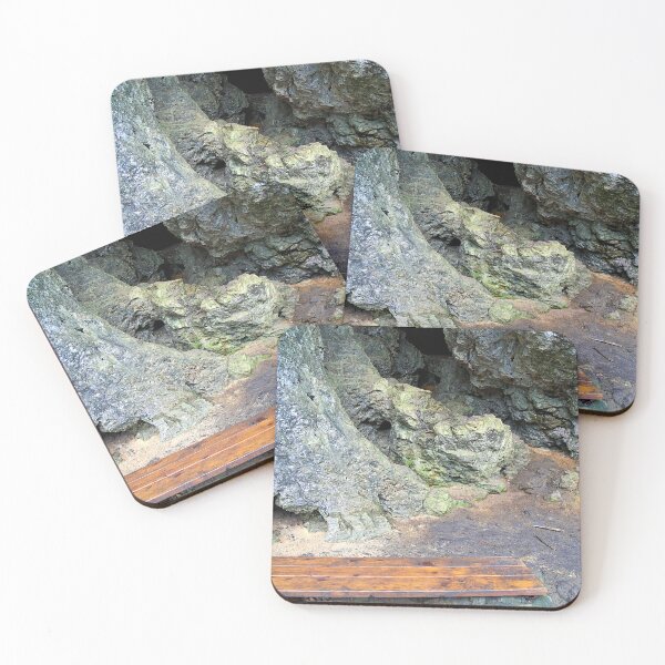 Item preview, wooden bench in the cave designed and sold by frankuffmann.