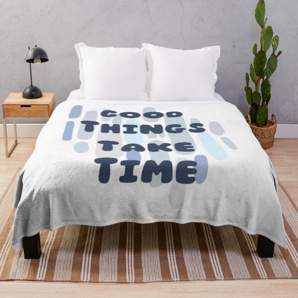 Item preview, Good things take time, Inspirational life quote (color palate, colour pallete)  designed and sold by Sanaura.