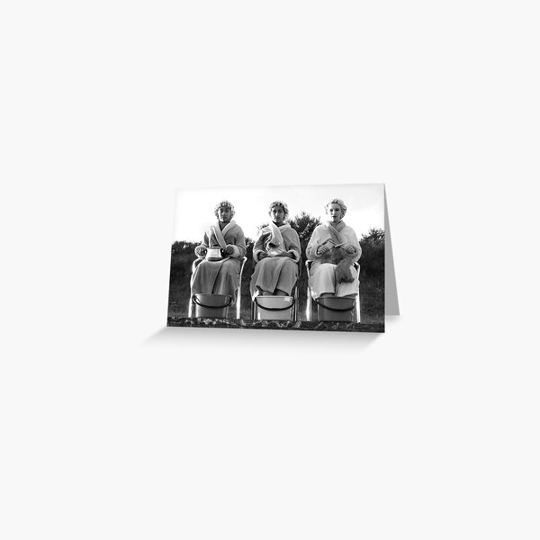 Dead Pan Ladies Greeting Card