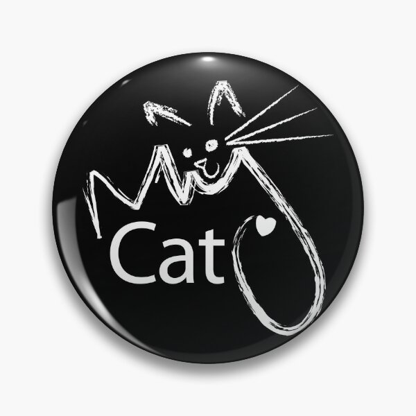 Item preview, My Cute Cat Digital Art with a Sweet Love Heart and a Black Background designed and sold by DappleDesign.