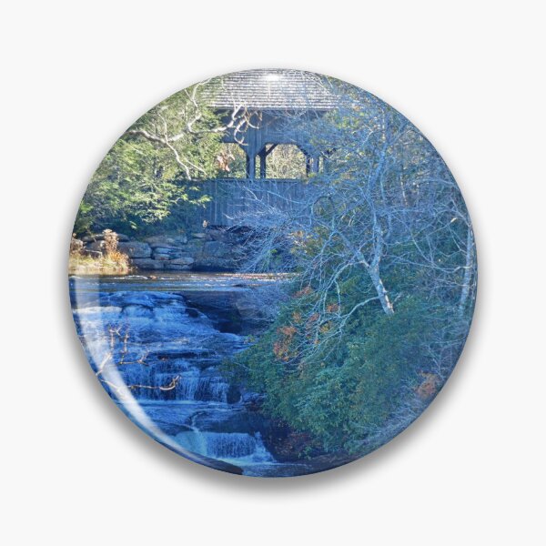 Item preview, High Falls And Covered Bridge Dupont State Forest South Carolina designed and sold by LisaWootenPhoto.
