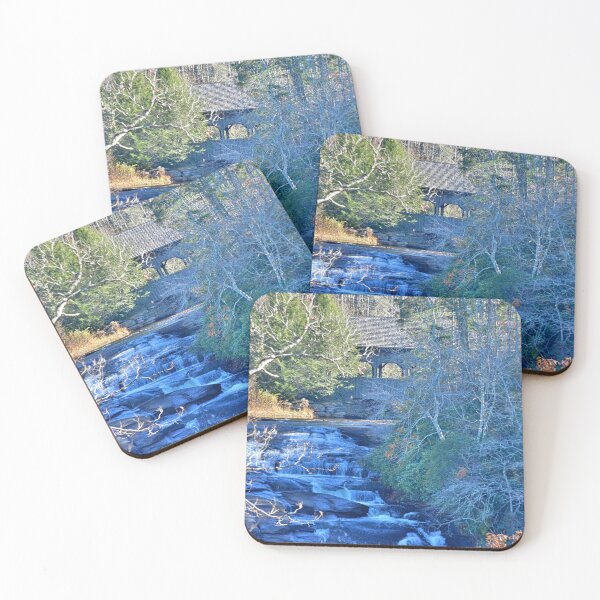 Item preview, High Falls And Covered Bridge Dupont State Forest South Carolina designed and sold by LisaWootenPhoto.