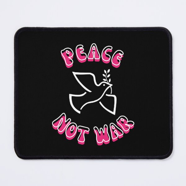 Item preview, Peace Not War with Dove of Peace logo - innuendo pink designed and sold by BTCelebration.