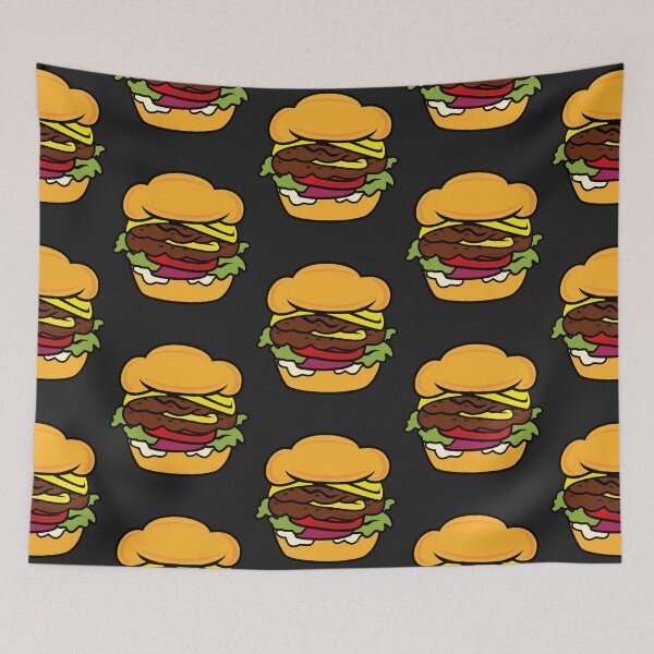 Item preview, Cheesburger cartoon    designed and sold by Pollywellloves.