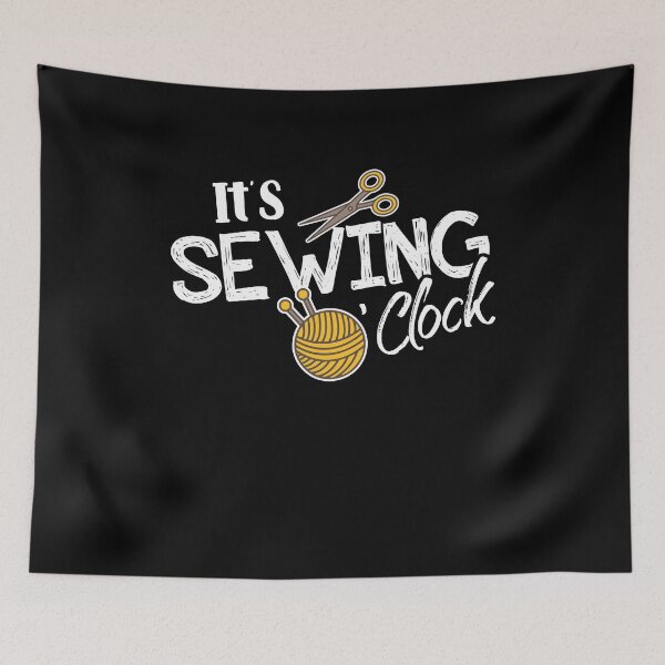 Item preview, Funny Sewing Saying Yarn Sewing O'Clock Quilting Quilter designed and sold by Dressed For  Duty.