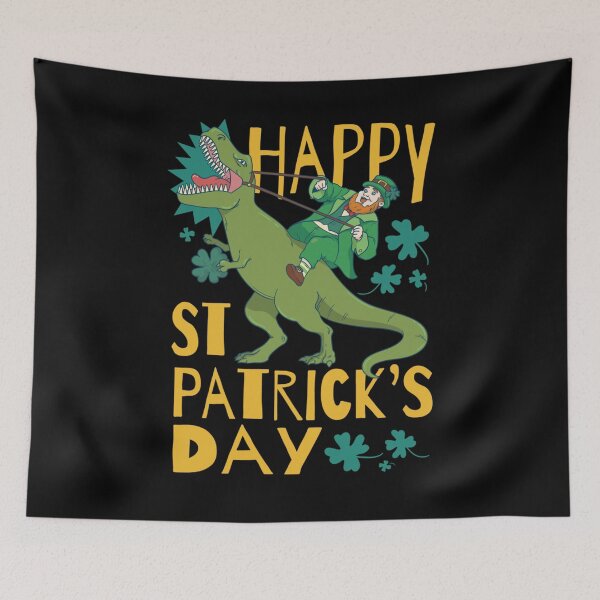 Item preview, Happy St Patrick's Day t-rex, St patricks leprechaun dinosaur designed and sold by Kezichy.