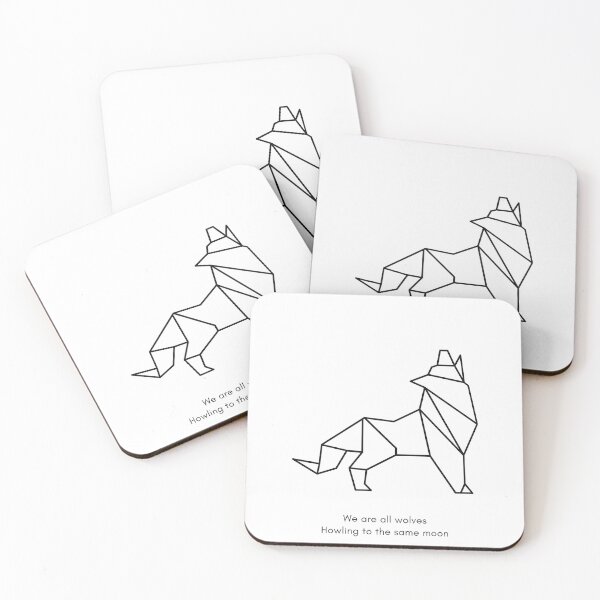 Item preview, Geometric Lone Wolf Sticker designed and sold by FancyZone.