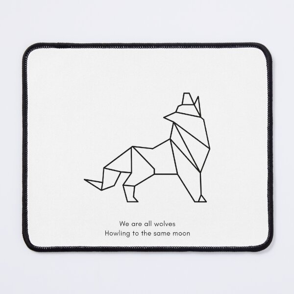 Item preview, Geometric Lone Wolf Sticker designed and sold by FancyZone.
