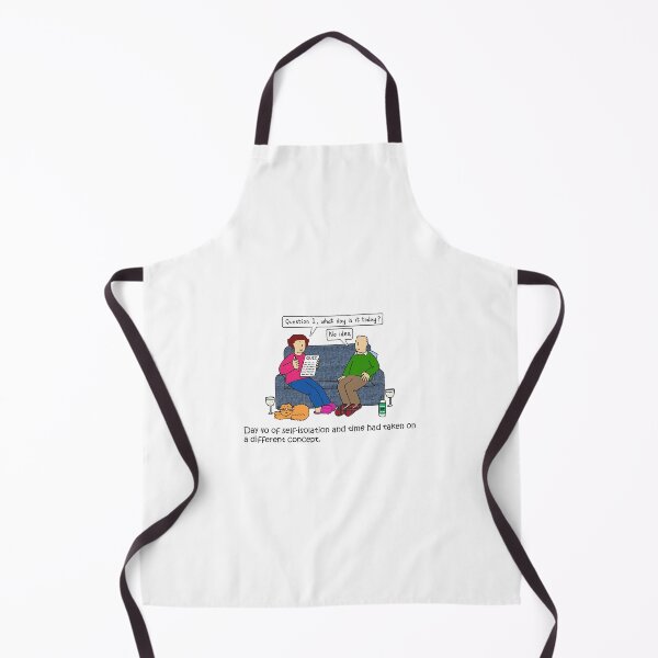 Item preview, Coronavirus Self-isolation Time Passing Cartoon designed and sold by KateTaylor.