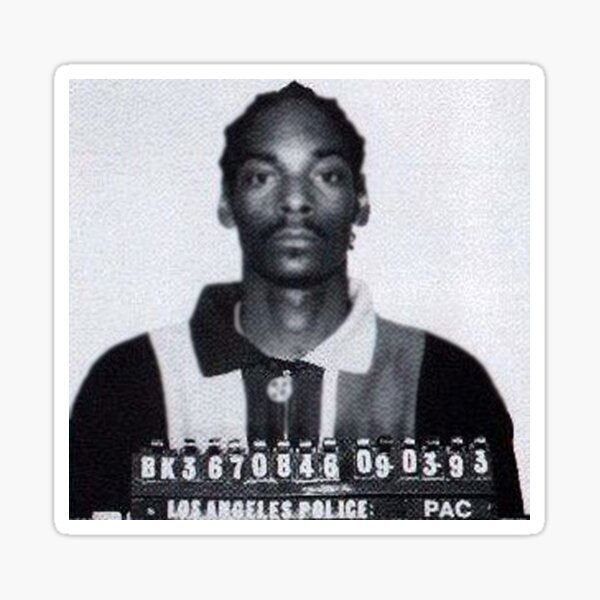 Snoop Mugshot Sticker