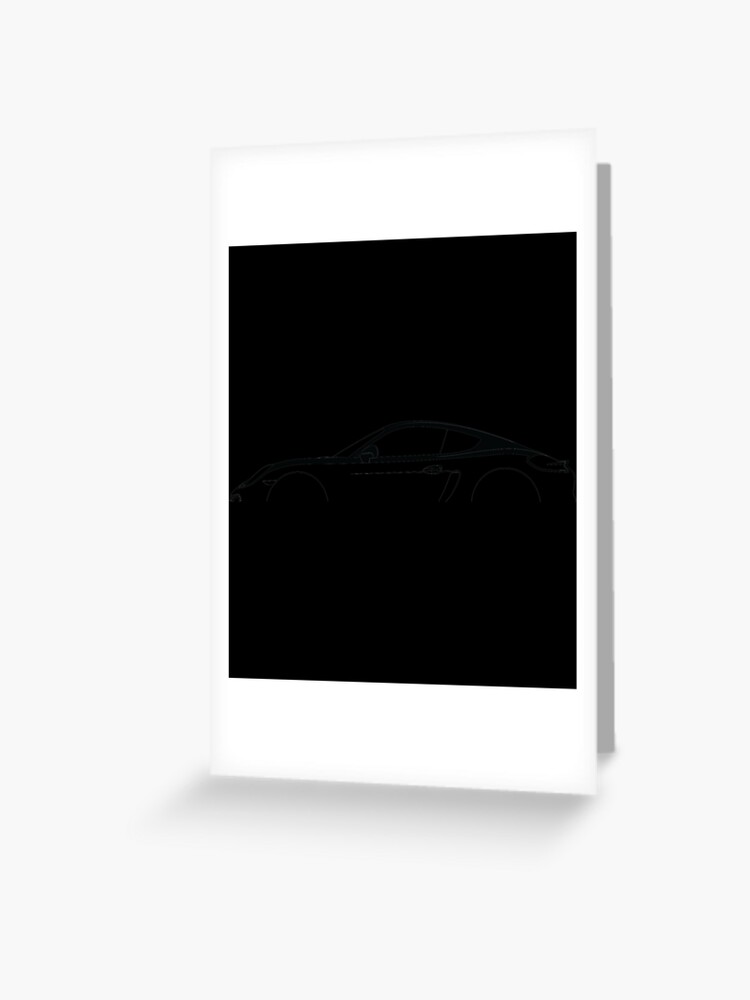 Porsche Cayman (981) Silhouette Classic T-Shirt Greeting Card for Sale by  madeleinem48