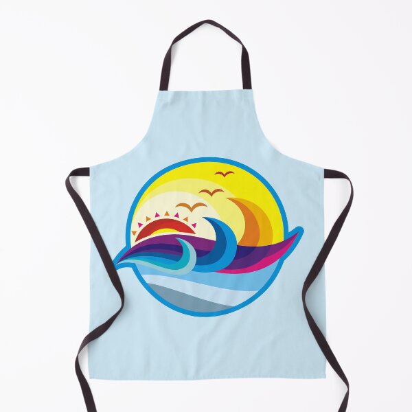 Item preview, Ocean Seascape Nature Landscape with Beautiful Morning Sun Rise on an Ocean Horizon designed and sold by Wiggly Lines.