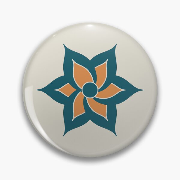 Item preview, Blue Japandi Inspired Flower Design designed and sold by beccaveedesigns.
