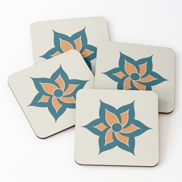 Item preview, Blue Japandi Inspired Flower Design designed and sold by beccaveedesigns.