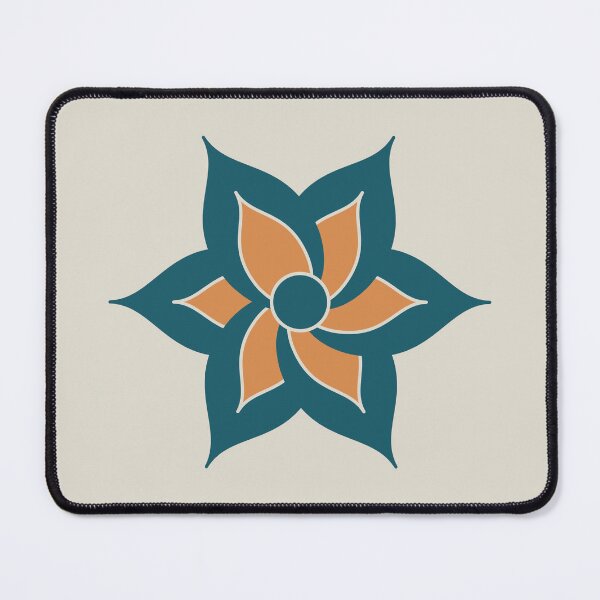 Item preview, Blue Japandi Inspired Flower Design designed and sold by beccaveedesigns.