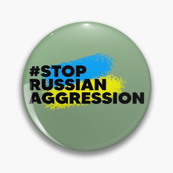 Item preview, Stop russian Aggression I Support Ukraine designed and sold by Mooostickers.