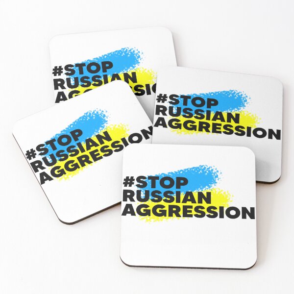 Item preview, Stop russian Aggression I Support Ukraine designed and sold by Mooostickers.