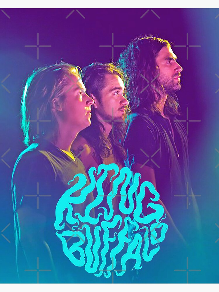 "King Buffalo, metal trio band, Sean McVay" Sticker for Sale by Chvaneliogo Redbubble