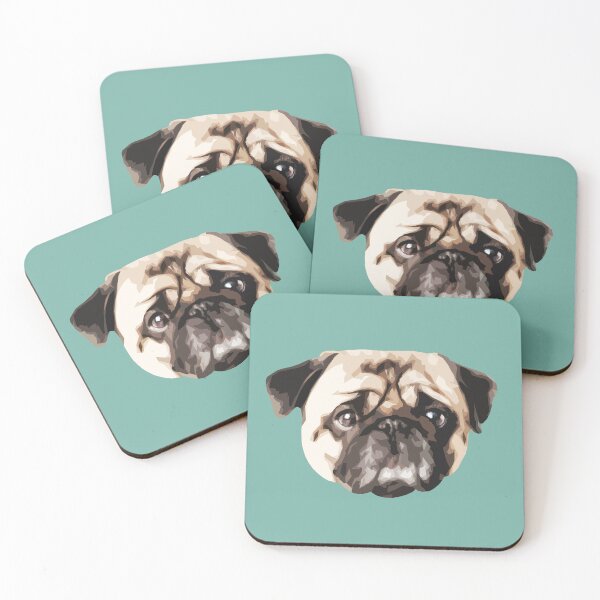 Item preview, Pug Cute Dog Pop Art - Fawn Pug - WPAP designed and sold by inkandmoth.