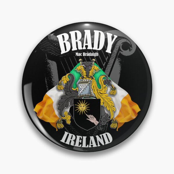 Item preview, Brady Family Ireland Crest Coat of Arms Irish Flags designed and sold by -Ireland-.
