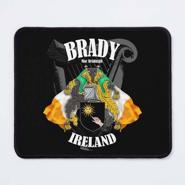 Item preview, Brady Family Ireland Crest Coat of Arms Irish Flags designed and sold by -Ireland-.