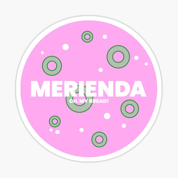 Merienda mortadela con aceitunas Pegatina
