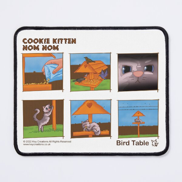 Item preview, Cookie Kitten Nom Nom - Bird Table Comic designed and sold by key-creations.