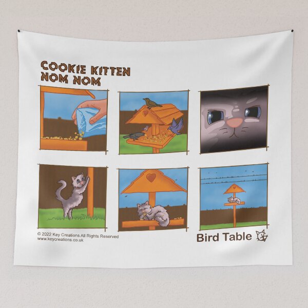 Item preview, Cookie Kitten Nom Nom - Bird Table Comic designed and sold by key-creations.