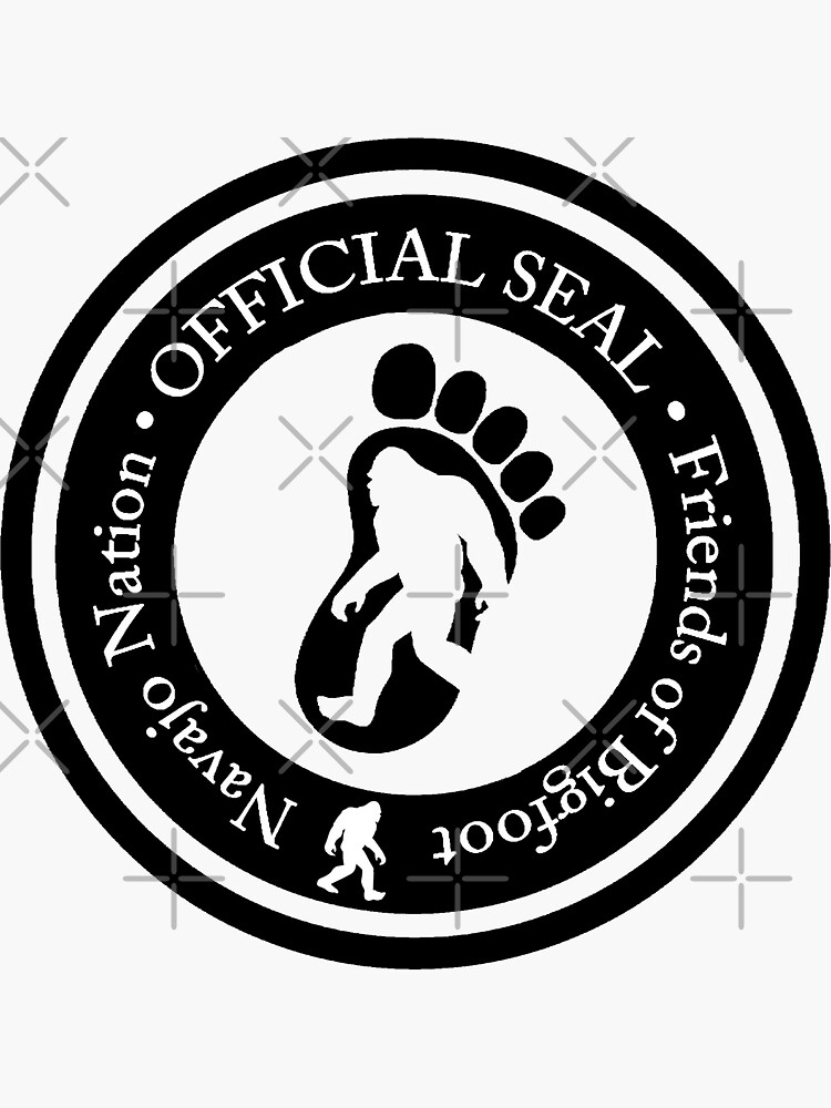 Thumbnail 3 of 3, Sticker, Friends of Bigfoot ~ Navajo Nation designed and sold by NativeGraffix.
