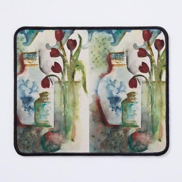 Item preview, Jude’s blue willow  and tulips  designed and sold by annamak12.