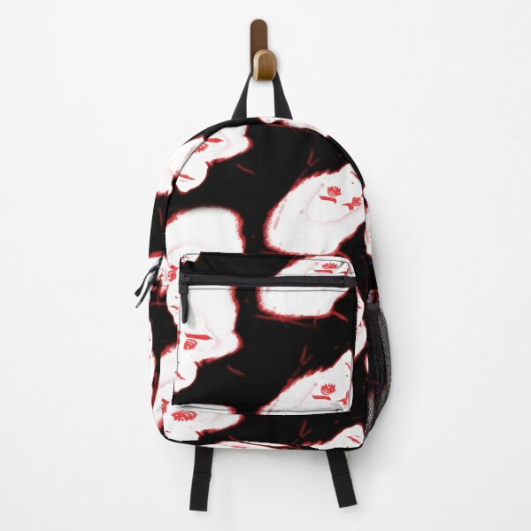 Item preview, Red and white distorted clown heart face designed and sold by Visualsleep.