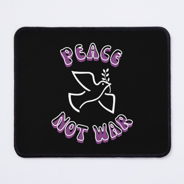 Item preview, Peace Not War with Dove of Peace logo - purple designed and sold by BTCelebration.