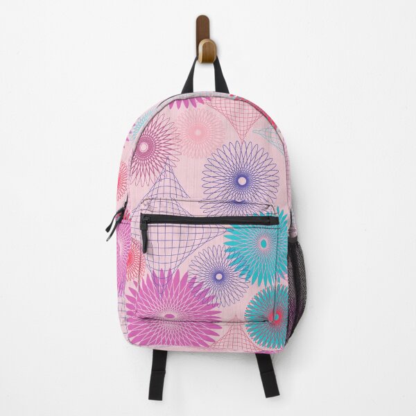 Item preview, Abstract Spiro Wheels and Shapes in pink and aqua designed and sold by DannysReRemodel.