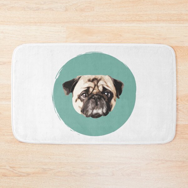 Item preview, Pug Cute Dog Pop Art - Fawn Pug - Paint Circle - WPAP designed and sold by inkandmoth.
