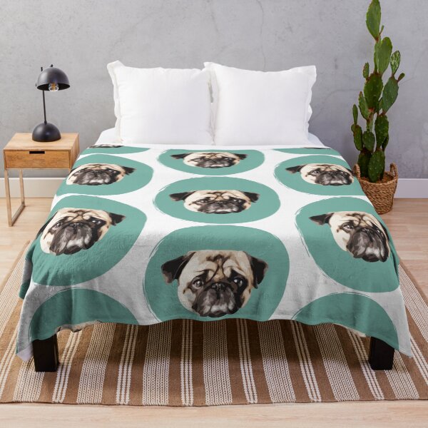 Item preview, Pug Cute Dog Pop Art - Fawn Pug - Paint Circle - WPAP designed and sold by inkandmoth.