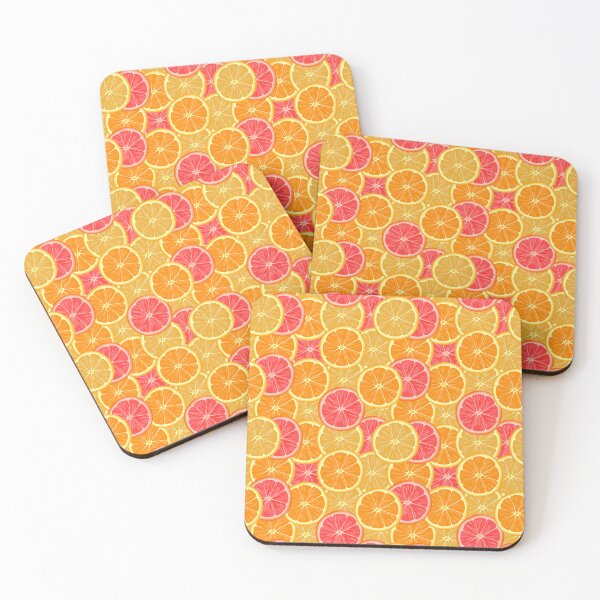 Item preview, Adorable Pink Grapefruit pattern Orange Tangerine Pattern designed and sold by Draculaura2009.