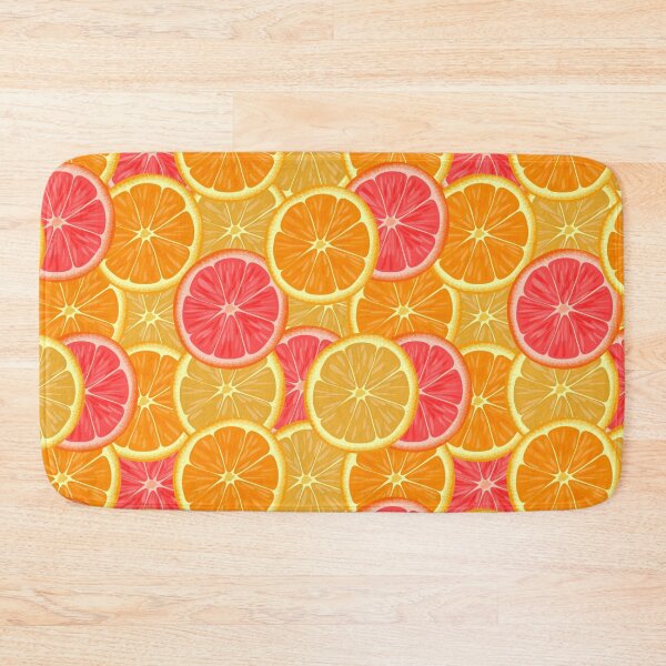 Item preview, Adorable Pink Grapefruit pattern Orange Tangerine Pattern designed and sold by Draculaura2009.