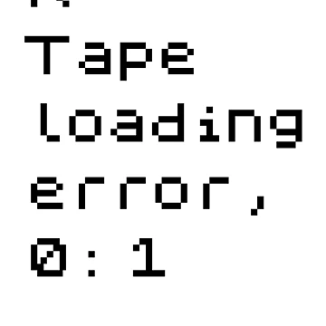 Artwork thumbnail, Sinclair Spectrum - R Tape Loading Error by blastprocessing