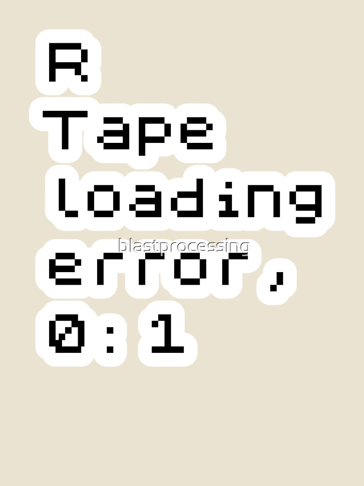 Thumbnail 4 of 4, Relaxed T-Shirt, Sinclair Spectrum - R Tape Loading Error designed and sold by blastprocessing.