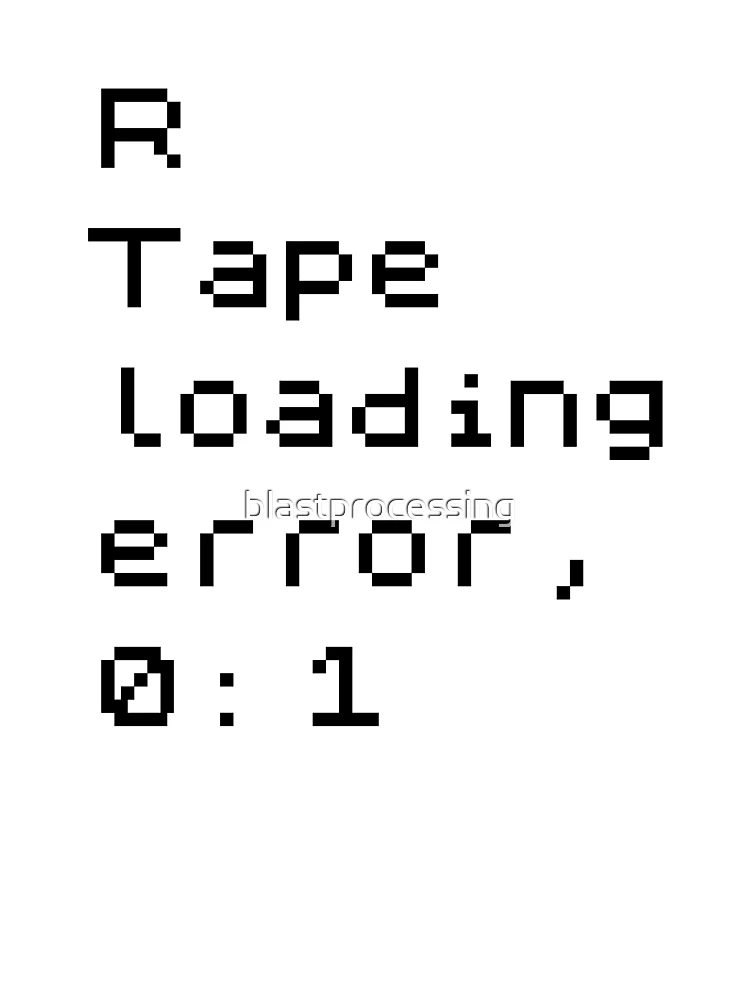 Thumbnail 4 of 4, Boxy T-Shirt, Sinclair Spectrum - R Tape Loading Error designed and sold by blastprocessing.