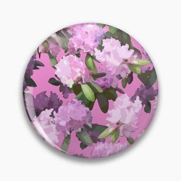 Artikelvorschau, Tossed Rhododendrons on Pink Half-Drop Repeat 5748 entworfen und verkauft von Art in My Loft.