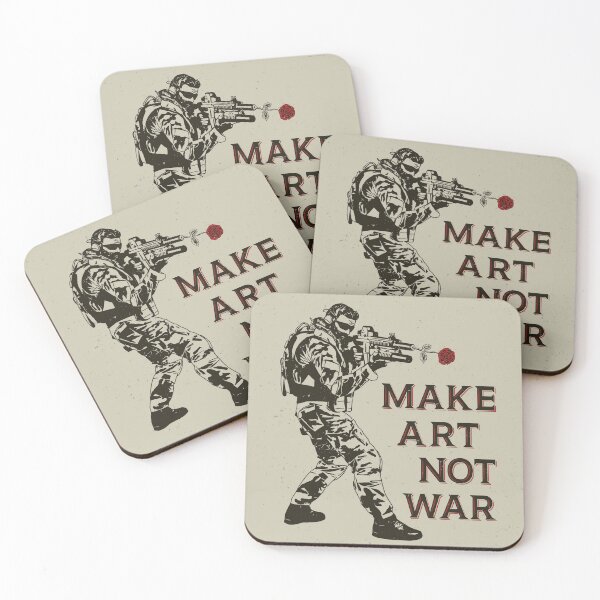 Item preview, Make art not war designed and sold by kawaiistudio.