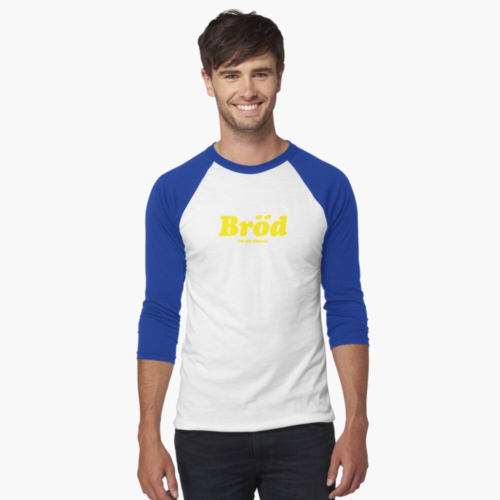 Vista previa del artículo con la obra «Camiseta ¾ estilo béisbol», diseñado y vendido por motorbread.