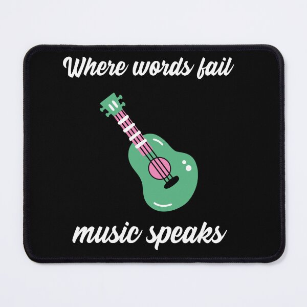 Item preview,  Where words fail music speaks guitar designed and sold by PacePoint.
