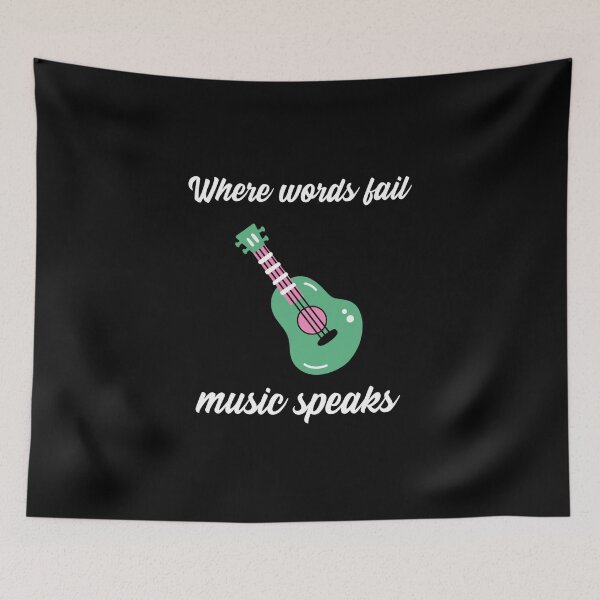 Item preview,  Where words fail music speaks guitar designed and sold by PacePoint.