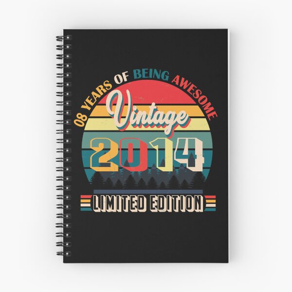 Item preview, 8 Years Of Being Awesome Vintage 2014 Limited Edition, 8th Birthday, 8 years old, Gift For Her, Gift For Him, Hello Est 2014 designed and sold by SimoSaladain.